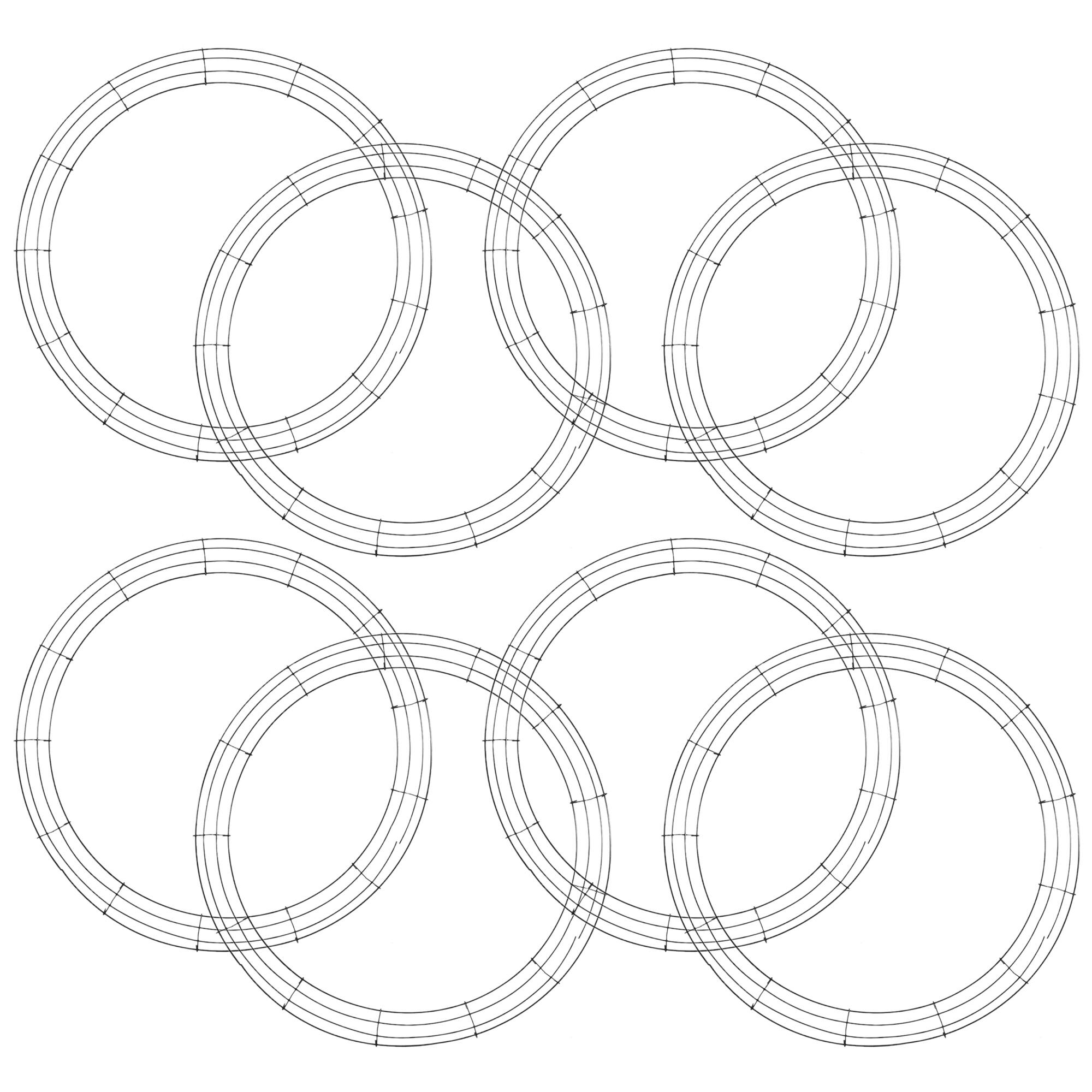 8 Pack: 24" Wire Wreath Frame by Ashland®